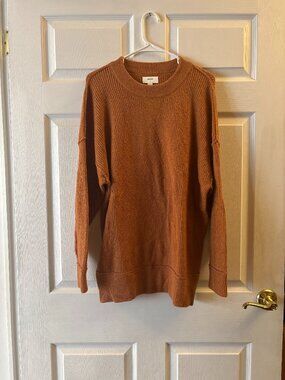Aerie Brown Knit Oversized Sweater Size Small